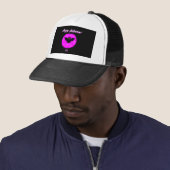 Halloween Bat Trucker Hat Pet (In situ)