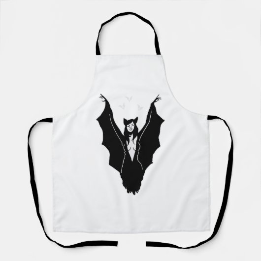 Halloween Bat vrouw kostuum ontwerp voor Halloween Schort (Voorkant)