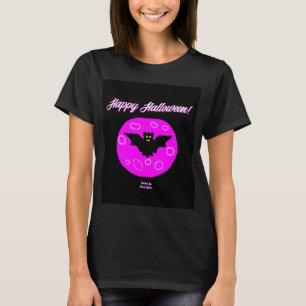 Halloween Bat Women's Black Basic T Shirt