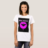 Halloween Bat Women's White Basic T Shirt (Voorkant volledig)