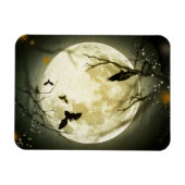Halloween Bats and Birds Moon Magneet (Horizontaal)