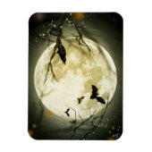 Halloween Bats and Birds Moon Magneet (Verticaal)