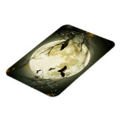 Halloween Bats and Birds Moon Magneet (Linkerzijde)