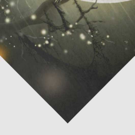 Halloween Bats and Birds Moon Tissuepapier (Detail)