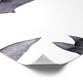 Halloween Bats Baby shower Welkomstbord Poster (Hoek)