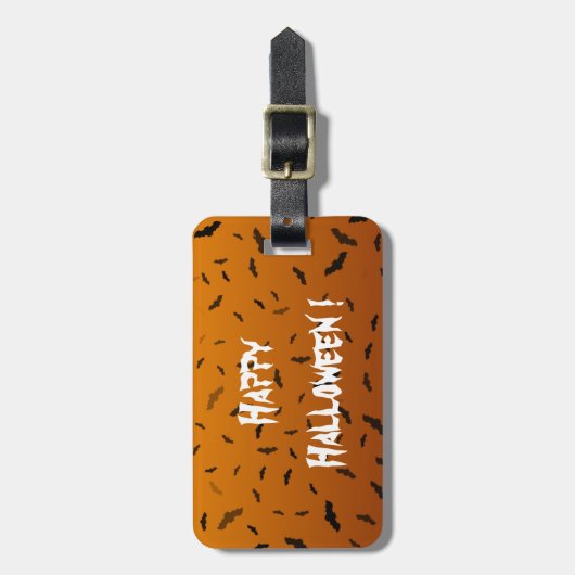 Halloween Bats Bagagelabel (Voorkant verticaal)