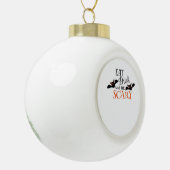 Halloween Bats Be Scary Funny Meme Keramische Bal Ornament (Links)