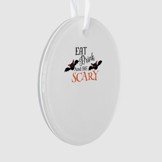 Halloween Bats Be Scary Funny Meme Ornament (voorkant)