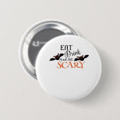Halloween Bats Be Scary Funny Meme Ronde Button 5,7 Cm (Voorkant /achterkant)