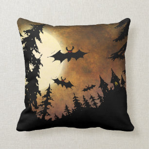 Halloween Bats, Castle en Moon Kussen