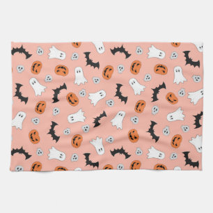 Halloween Bats en Ghost-ontwerp Theedoek