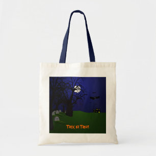 Halloween Bats en Graveyard Bag Tote Bag