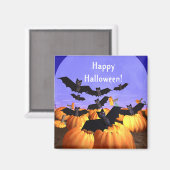 Halloween Bats en Pomkins Magneet (Voorkant / Achterkant)