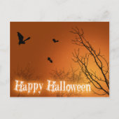 Halloween Bats en Trees Briefkaart (Voorkant)
