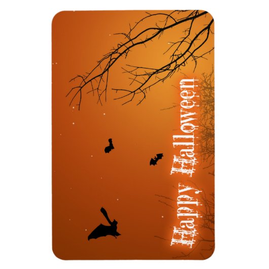 Halloween Bats en Trees Magneet (Verticaal)