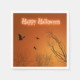 Halloween Bats en Trees Servet