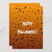 Halloween Bats Flat Kaart (Voorkant / Achterkant)