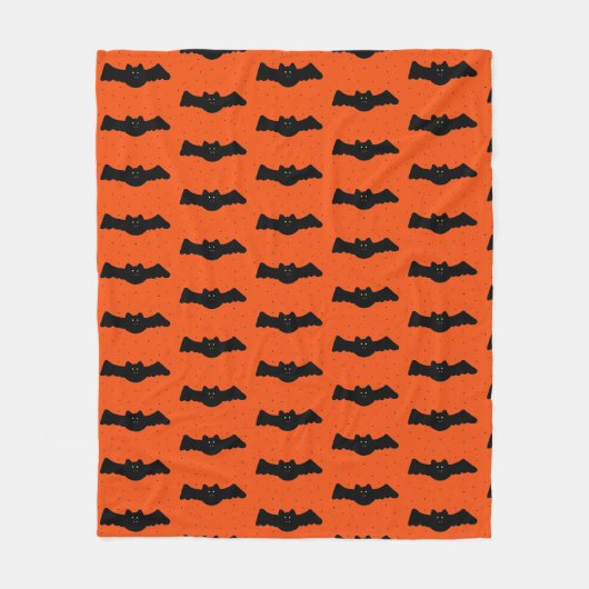 Halloween Bats Fleece Deken (Voorkant)