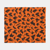 Halloween Bats Fleece Deken (Voorkant (Horizontaal))