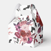 Halloween Bats Flowers Baby shower Bedankdoosjes (Achterkant)