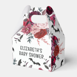 Halloween Bats Flowers Baby shower Bedankdoosjes