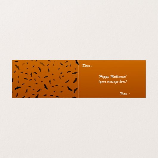 Halloween Bats Folded Card Kaart (Binnenkant ongevouwen)