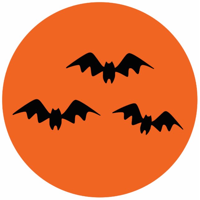 Halloween Bats Fotobeeldje Sleutelhanger (Voorkant)