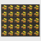 Halloween Bats Funny Party Gloss Paper Cadeaupapier (Vlak)