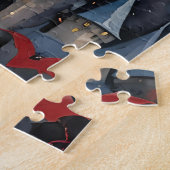 Halloween Bats Gouache Jigsaw Puzzel (Zijkant)
