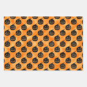 HALLOWEEN BATS HALF MOONS & PUMPKINS INPAKPAPIER VEL (Voorkant 2)