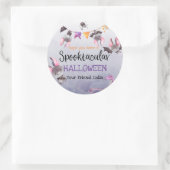 Halloween Bats Happy Halloween Ronde Sticker (Tas)