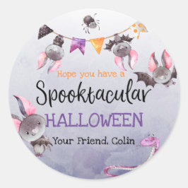 Halloween Bats Happy Halloween Ronde Sticker