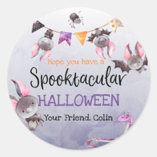 Halloween Bats Happy Halloween Ronde Sticker