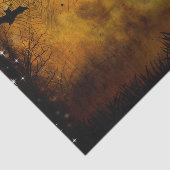 Halloween Bats in Haunted Forest Tissuepapier (Detail)