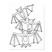 Halloween Bats Kleurplaat Kunst