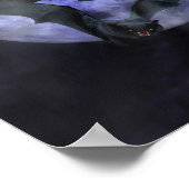 Halloween Bats on a Full Moon Night Poster (Hoek)