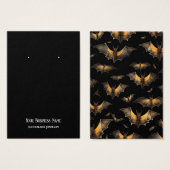 Halloween Bats Oorbel Display Kaart (Voorkant /achterkant)