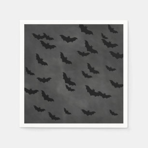 Halloween Bats op Chalkboard Napkin Servetten
