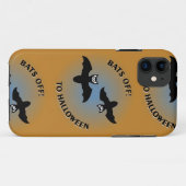 Halloween Bats Oranje Blue Case-Mate iPhone Case (Achterkant (horizontaal))