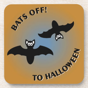 Halloween Bats Oranje Blue Onderzetter
