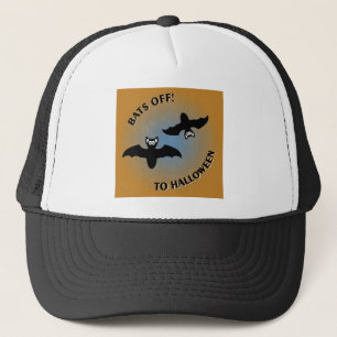 Halloween Bats Oranje Blue Trucker Pet