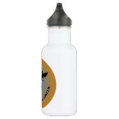 Halloween Bats Oranje Blue Waterfles (Rechts)