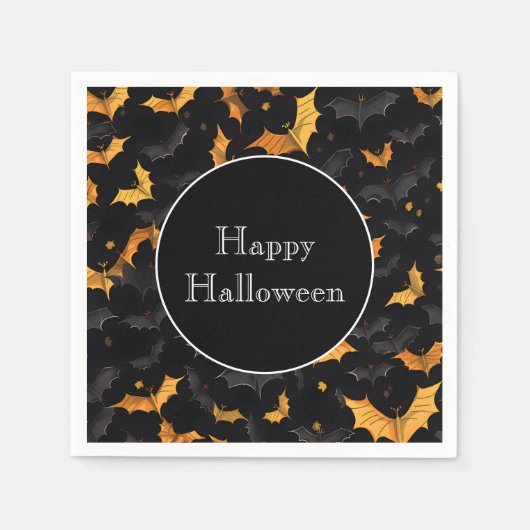Halloween Bats Paper Napkins Servet (Voorkant)