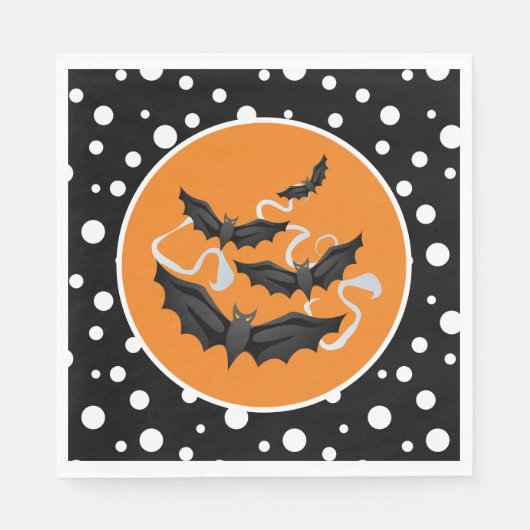 Halloween Bats Paper Napkins Servet (Voorkant)