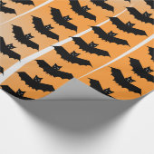 Halloween Bats Pattern Cadeaupapier (Hoek)