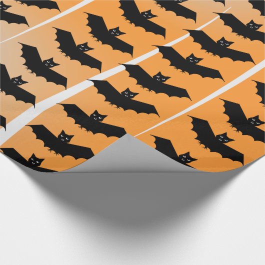 Halloween Bats Pattern Cadeaupapier (Hoek)