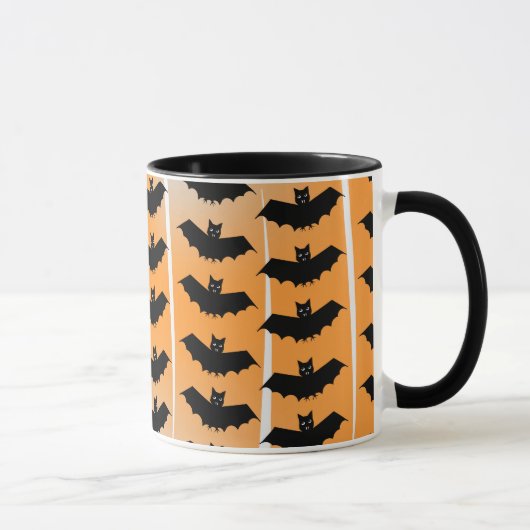 Halloween Bats Pattern Mok (Rechts)