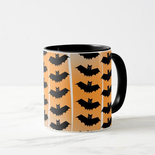 Halloween Bats Pattern Mok (Voorkant rechts)