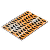 Halloween Bats Pattern Notitieboek (Linkerzijde)
