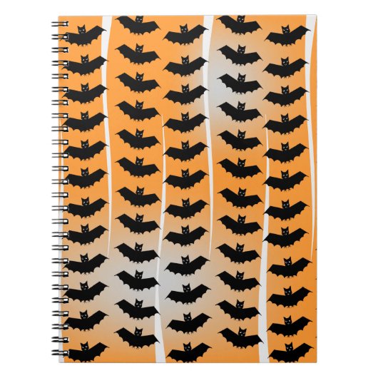Halloween Bats Pattern Notitieboek (Voorkant)